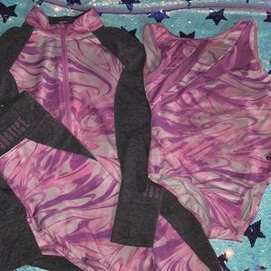 Girls Justice Leotard 3 Piece Set